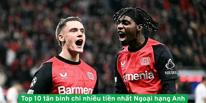 Top 10 tân binh chi nhiều tiền nhất Ngoại hạng Anh